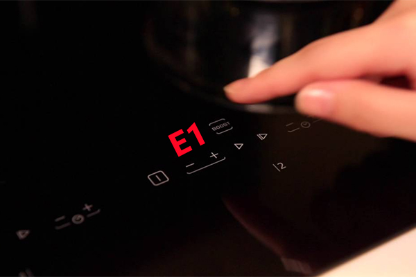Bếp từ báo lỗi E1
